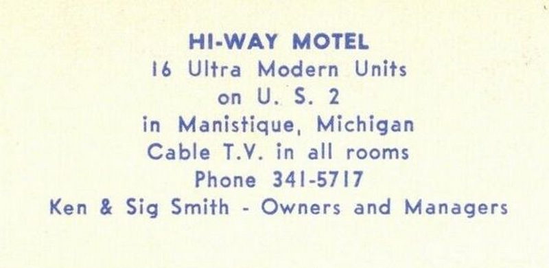 Hi-Way Motel - Postcard